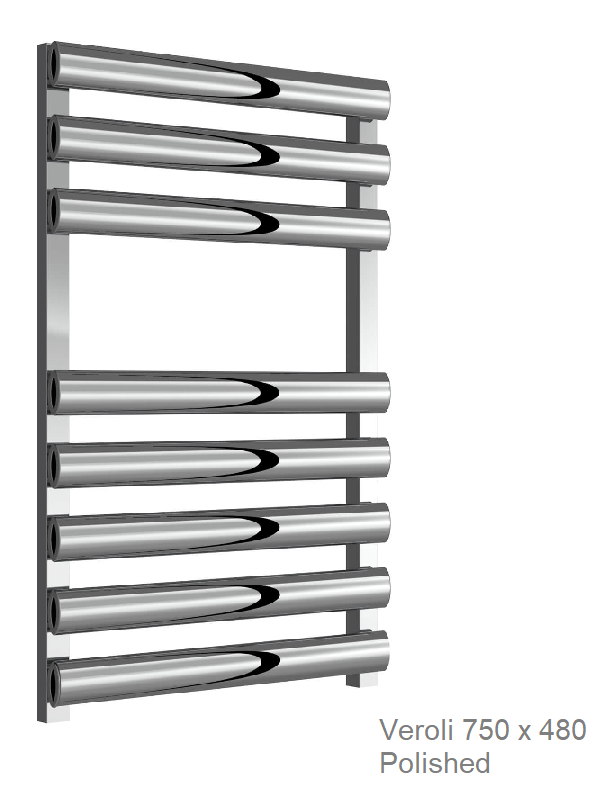 Veroli Aluminium Towel Rail 750 x 480